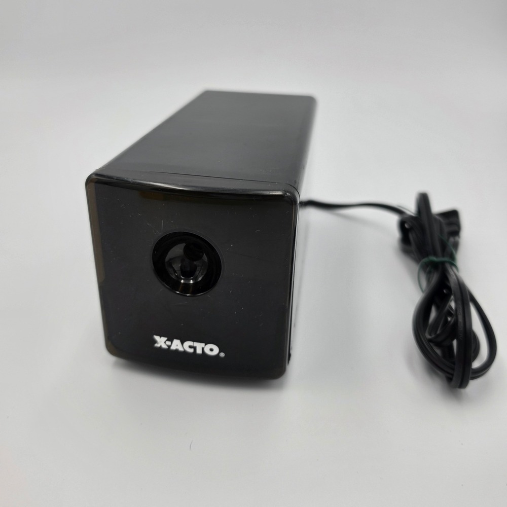 X-ACTO Electric Pencil Sharpener Black Desktop Model 17XXX Heavy Duty